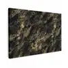 Marmer - Zwart - Goud Tuinposter op houten frame 2 cm dik klein 845 -3d