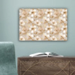 Bloemen - artistiek - Goud canvas 2cm klein 34 -sfeer4