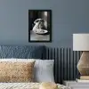 Hond - Bulldog - Pasta - Bril - Stoer - Dieren fotolijst zwart zonder passe partout klein -sfeer3