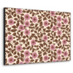 Bloemen - Bladeren - Kleurrijk Textielframe zwart klein 947 -3d