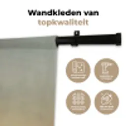 Minimalistisch - Silhouet - Oranje Wandkleed katoen middel -sfeer2