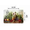 Stilleven - Kruiden - Specerijen - Fruit - Kleurrijk Placemat vinyl groot -specs