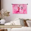 Roze - Verf - Coffee Wandkleed katoen klein -sfeer1