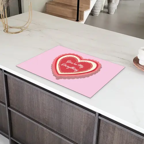 Liefde - Hart - Valentijn Inductie beschermer vinyl 3mm klein -sfeer8