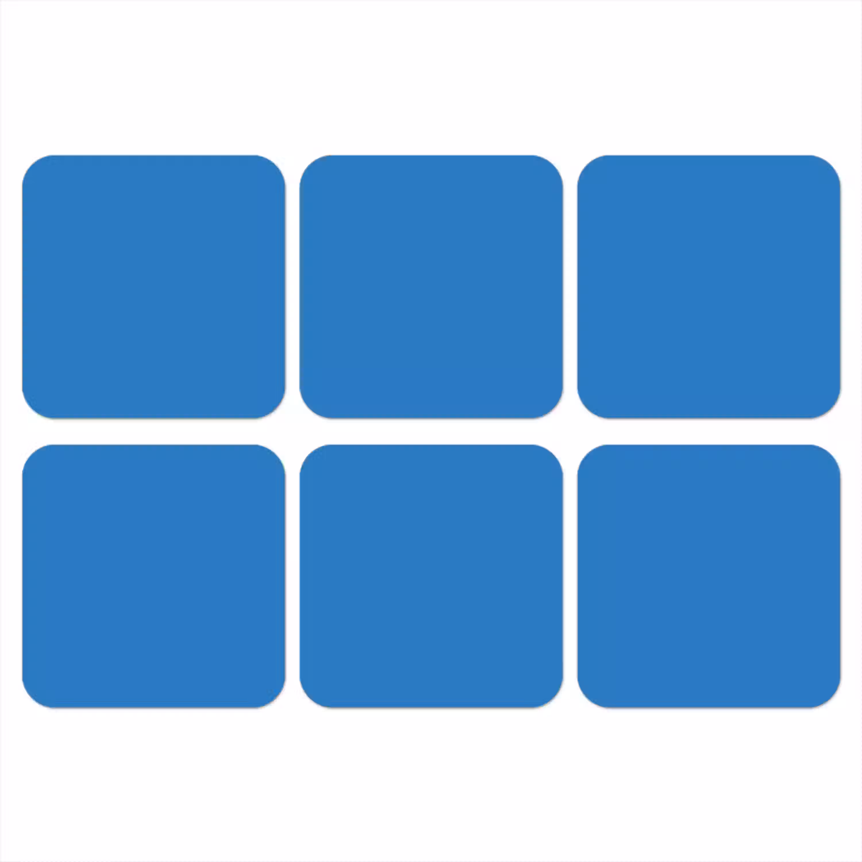 Royal - Blue - Blauw onderzetter kurk middel 366 -3d