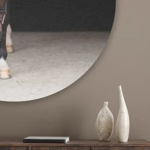 Paard - Modern - Portret Akoestische PET Vilt - Rond klein -sfeer5_closeup