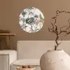 Inductie afdekplaat - Vintage - Jungle - Dieren - Natuur - Inductie beschermer Wandcirkel behangsticker klein -sfeer1
