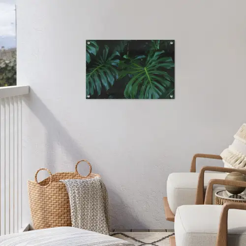 Monstera - Jungle - Bladeren tuinposter los doek klein -sfeer8