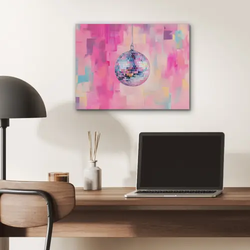 Discobal - Pink - Verf PET vilt klein -sfeer5