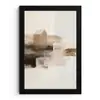 Penseelstreken - Abstract landschap - Rust fotolijst zwart zonder passe partout klein -3d