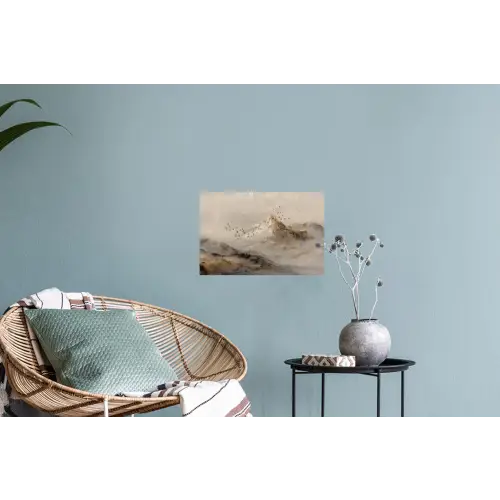 Berglandschap - Mist  - Penseelstreken Muursticker klein -plant