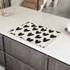 Hartjes - Zwart - Beige Inductie beschermer vinyl 3mm klein -sfeer8
