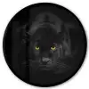 Panter - Dieren - Zwart - Ogen Fotolijst rond zonder passe partout klein -3d
