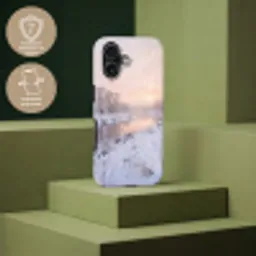 Rivier - Winter - Landschap - Sneeuw - Zonsopgang Toughcase MagSafe Apple iPhone 17 klein -USP_PrintM_FR