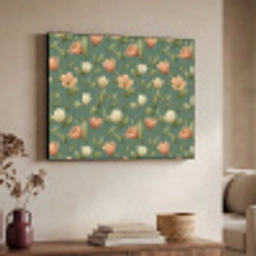 Tulpen - Botanisch - Groen Textielframe zwart klein 947 -sfeer3