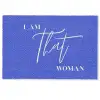 Blauw - I am that woman - Sierlijk - Minimalistisch Deurmat klein -zkaufland3d