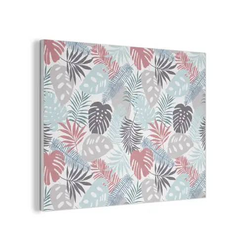 Bladeren - Jungle - Pastel - Tropisch PET vilt klein -3d