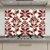 Abstract - Bladeren - Burgundy keuken achterwand spatscherm klein 900 -3d_website