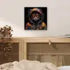 Kat - Jas - Graffiti - Bril - Zwart aluminium wit klein -sfeer3