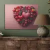 Fruit - Hartjes - Aardbeien - Frambozen - Bosbessen PET vilt klein -sfeer2