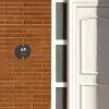 Donkergrijs - Modern Naambord Rond klein -sfeer3-rond-XS
