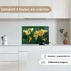 Wereldkaart - Groen - Goud keuken achterwand spatscherm klein -sfeer4_FR