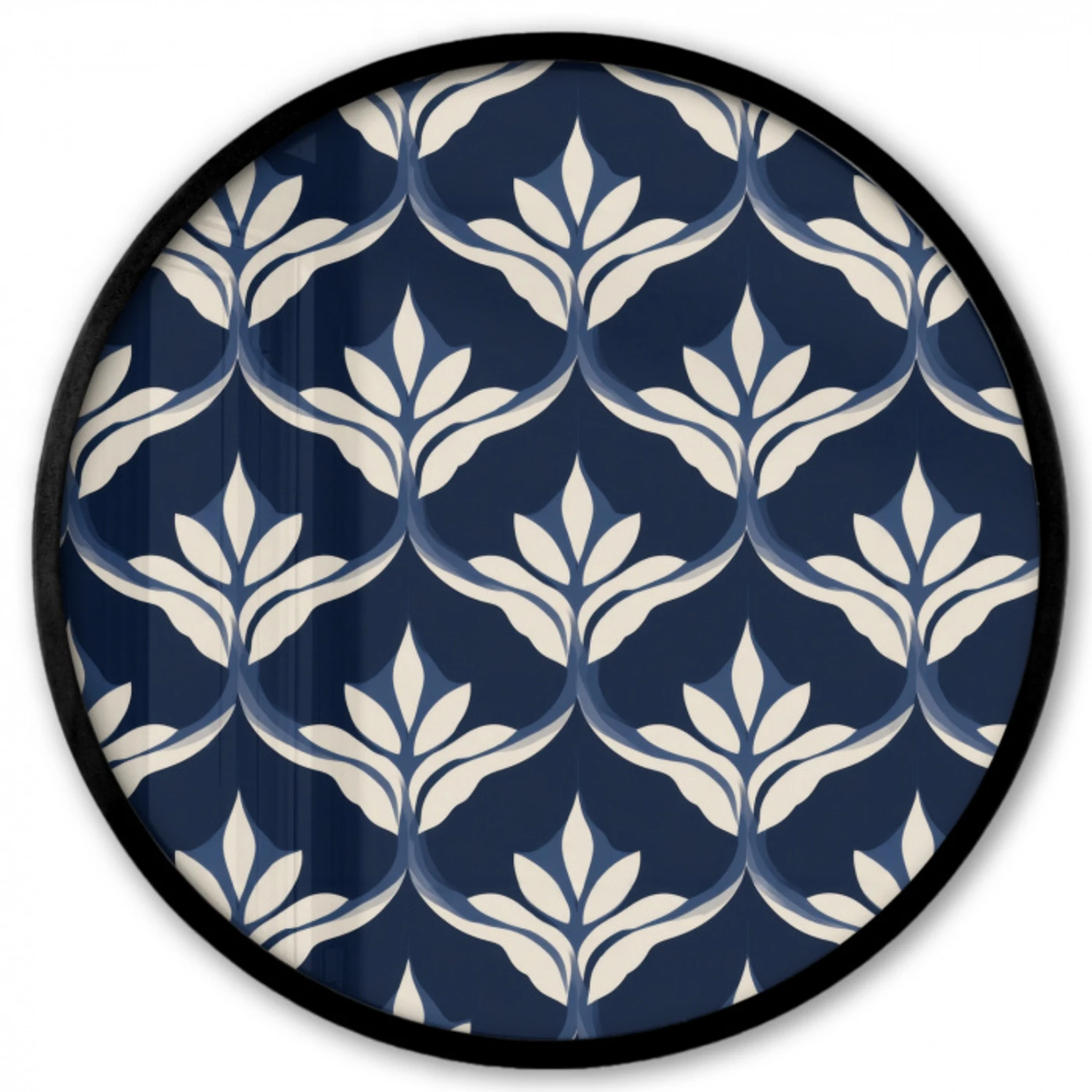 Modern - Ontwerp - Blauw Fotolijst rond zonder passe partout klein 856 -3d