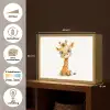 Giraf - Baby dier - Wilde dieren Light Box met batterij (Wandlamp kind) middel -USP_websiteoverzichtNL