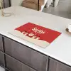 Illustratie - Kerstman - Rendieren - Rood Inductie beschermer vinyl 3mm klein -sfeer8