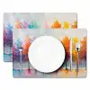 Bomen - Kleurrijk - Natuur - Abstract Placemat vinyl groot -zzsfeer2_Kitchenyeah-website
