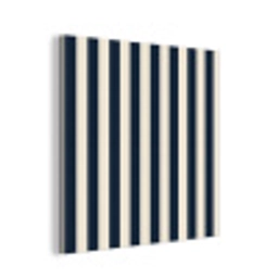 Verticale strepen - Blauw - Crème aluminium wit klein 46 -3d