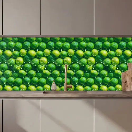 Limoenen - Druppels - Groen keuken achterwand 2 middel 871 zz_3dshopping