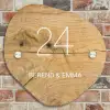 Hout - Klassiek Naambord Organisch middel -sfeer10