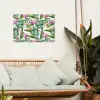 Bladeren - Flamingo - Bloemen - Jungle tuinposter los doek klein -sfeer7