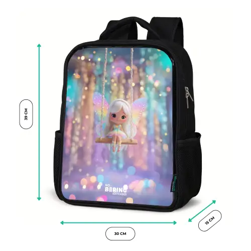 Fee - Elf - Regenboog Rugzak - Zwart middel -productfoto_formaten