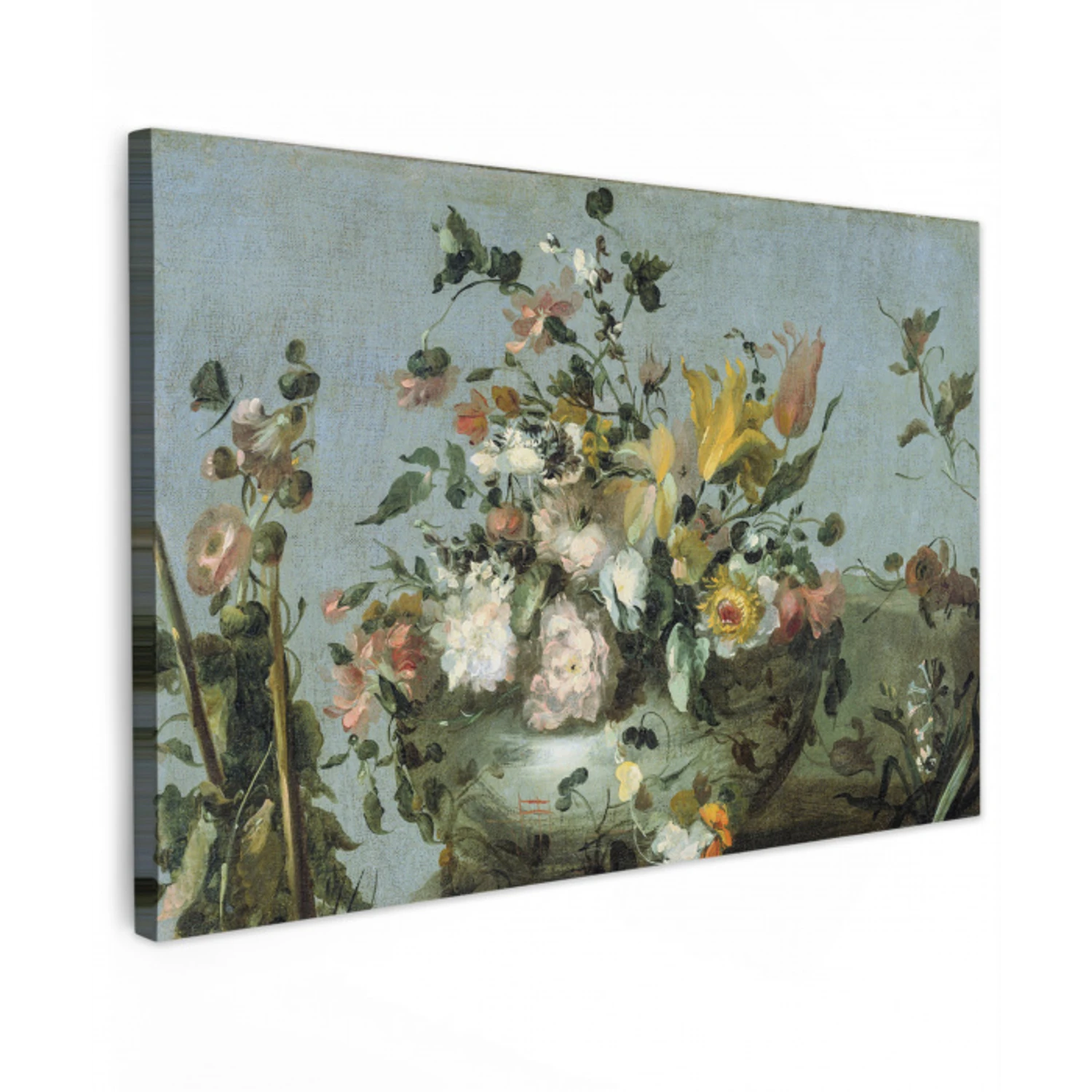 Bloemen - Oude Meesters - Olieverf canvas 2cm klein -z3d