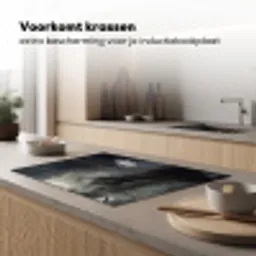 Zwanen - Rivier - Bos Inductie beschermer vinyl 3mm klein -sfeer1