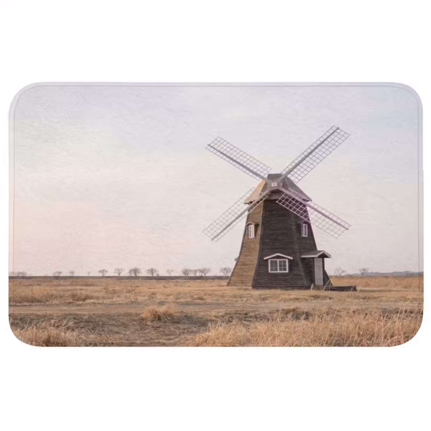 Badmat - Windmolens - Landschap - Veld