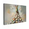 Konijn - Eieren - Kleurrijk canvas 2cm klein -z3d