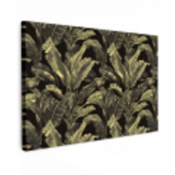 Botanisch - Bladeren - Groen canvas 2cm klein 34 -z3d