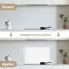 Grafisch - Patroon - Modern - Stippen keuken achterwand spatscherm klein 900 -voor_na_FR