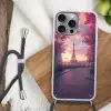 Eiffeltoren - Parijs - Roze Hoesje iPhone 16 Pro Max met koord klein -sfeer4