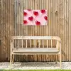 Lollies - Hartjes - Roze Tuinposter op houten frame 2 cm dik klein -sfeer4