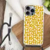 Geel - Beige - Patroon Hoesje iPhone 16 Pro Max met koord klein 804 -sfeer4