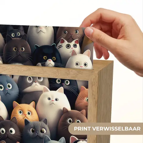 Kat - Dieren - Poes - Patroon - Jongen - Meisje Light Box met kabel (Kinderlampje) klein -USP_websiteprintNL