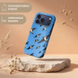 Zwaluwen - Vliegen - Blauw Toughcase MagSafe Apple iPhone 17 Pro Max klein -USP_RandenV_NL