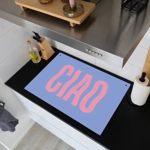 Ciao - Roze - Blauw - Golvend Inductie beschemer met haakjes klein -sfeer1