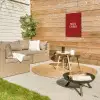 Rood - Frans - Quotes Tuinposter op houten frame 2 cm dik klein -sfeer2