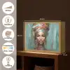 Vrouw - Kunst - Sieraden - Portret Light Box met batterij (Wandlamp) middel -USP_websiteoverzichtNL
