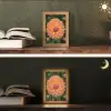 Dahlia - Bloem - Oranje Light Box met kabel (Tafellamp) klein -sfeer3